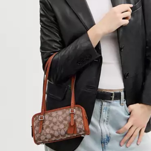 Authentic Coach Swing Zip Bag - Picture 3 of 4